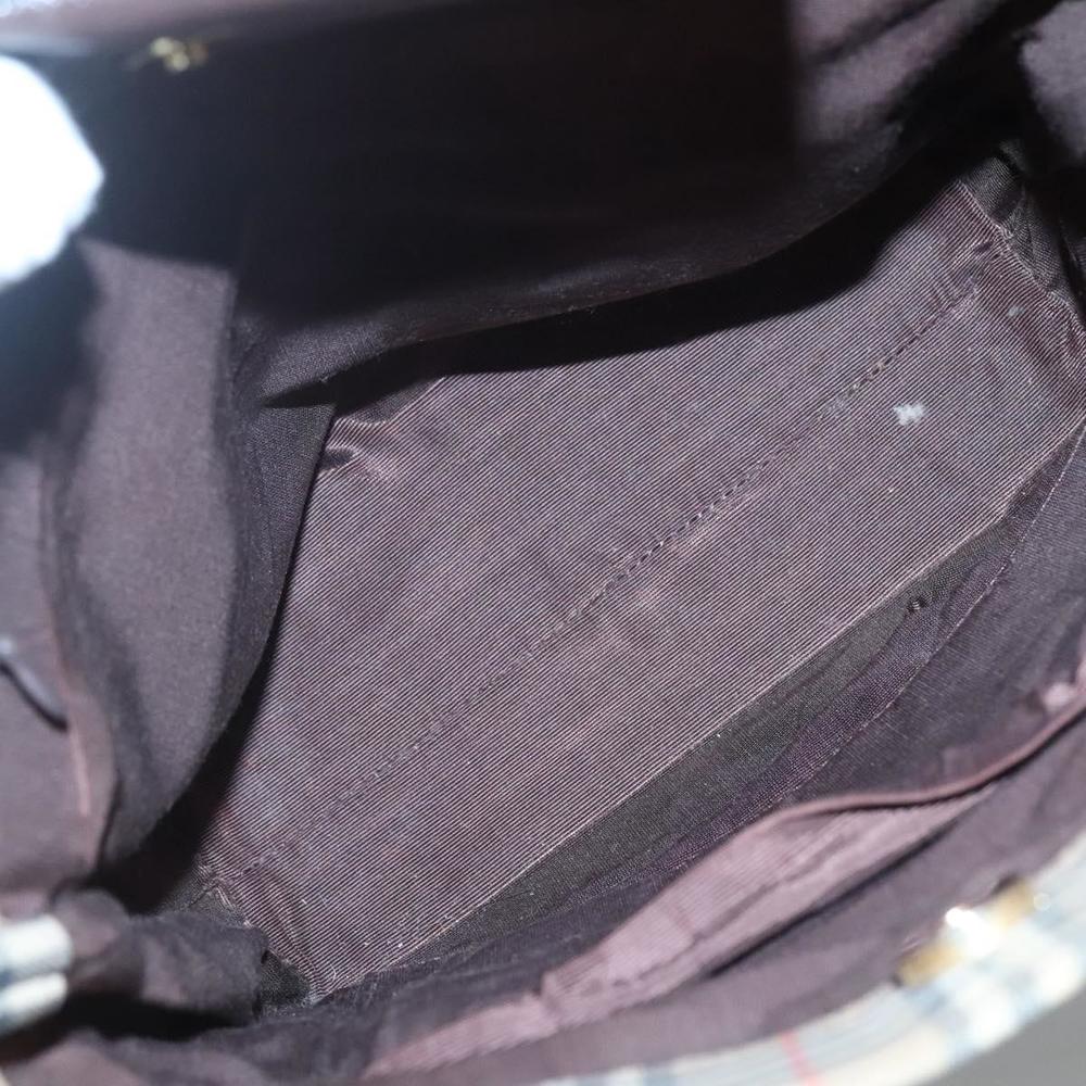 BURBERRY Nova Check Tote Bag Canvas Beige Gold Auth 121552 - Picture 11 of 16